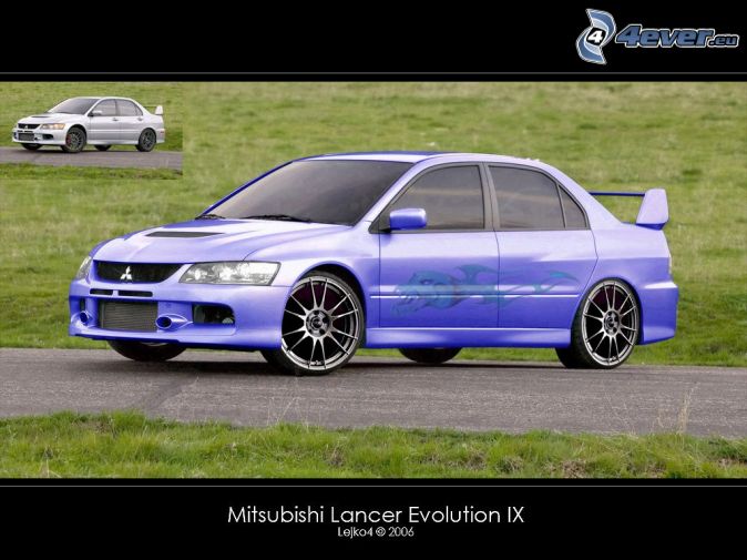 virtual tuning Mitsubishi Lancer Evo IX car Mitsubishi Lancer Evo IX car